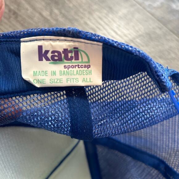 VTG Trucker Hat- baseball hat, blue mesh back. magnum Trailers, Y2K hat - Picture 6 of 6